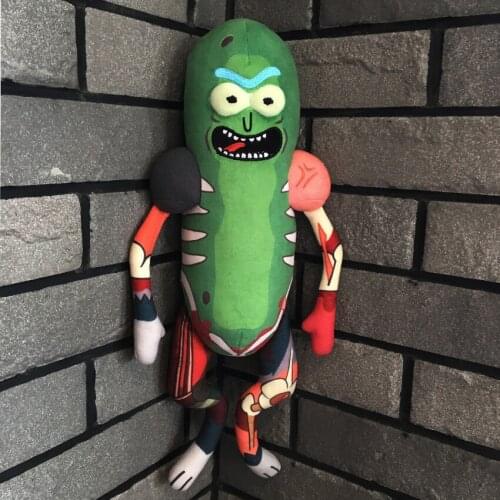 45cm Funny Plush Toys Doll Cute Pickle Rick Plush Soft Pillow Stuffed Toys for Children Kids Christmas Gif