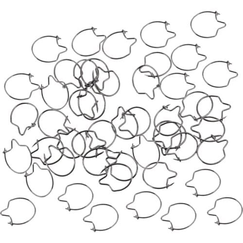 50Pcs 3 Sizes Fishing Maggot Clips Baits Hook For Carp Fishing / Hair Rigs