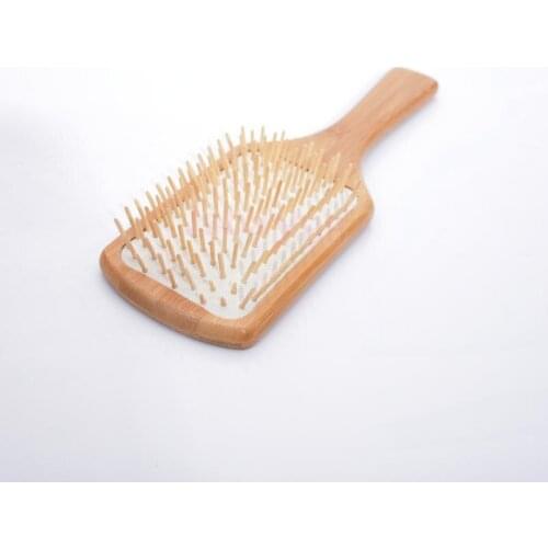 Square Handle Pointed Teeth Comb Human Head Scalp Massage Hair Brush White Cushion Comb 25CM