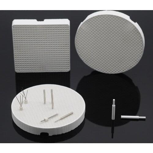 Square/Round Honeycomb Firing Trays Metal Pins/Zirconia Pins For Dental Lab Supplies