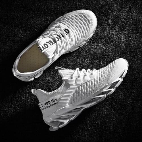 Hot Selling White Men Blade Shoes Flying Woven Men Blade Sneakers Bounce Shock-absorbing Men Casual Sports Shoes zapatos hombre