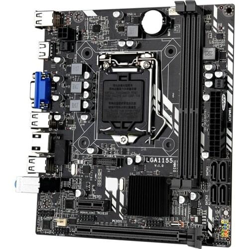 H61M Motherboard LGA 1155 support DDR3 REG ECC/NON-ECC RAM Memory Intel CORE i3/i5/i7 LGA1155 processor USB2.0 Micro-ATX H61G532