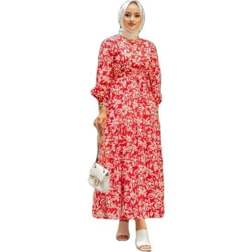 Jasmine Patterned Dress 5 Different Colors muslim dress women african dresses for women abaya kaftan long dress formal dress fo