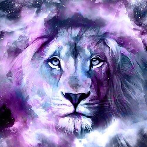 Wolf Horse Animal Printed Water-Soluble Canvas 11CT Cross Stitch Patterns DIY Embroidery DMC Threads Handiwork Magic