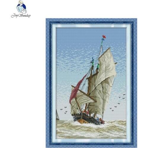 Joy Sunday Cross Stitch kits Sailng DMC14CT11CT Cotton Fabric nkf Hotel Home Decor Painting Factory Wholesale