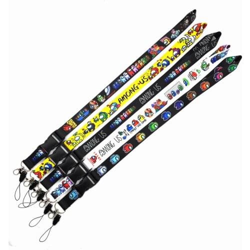 New cartoon mobile phone lanyard fashion key chain sling work certificate neckband mobile phone sling wholesale