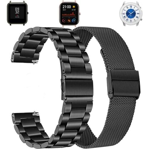 Metal Strap For Huawei Watch GT/GT2 46MM Honor Magic 2 Smart Band Bracelet Stainless Straps For TicWatch Pro Wristband Correa