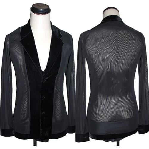 V-Neck Latin Dance Shirt For Adult Men Custom Made Professional Competition Clothing Tango Ballroom Performance Wear VDB3765