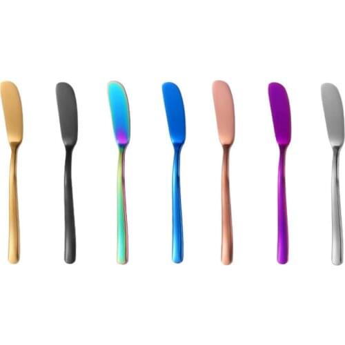 Stainless Steel Butter Knife Pizza Hole Cheese Dessert Jam Knife Cutlery Cream Knifes Breakfast Toast Bread Knife Kitchen Tools