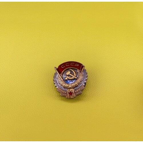 CCCP Soviet badge communist symbol brooch USSR 70s Lenin Komsomol propaganda USSR red star pin hammer and sickle brooches vin