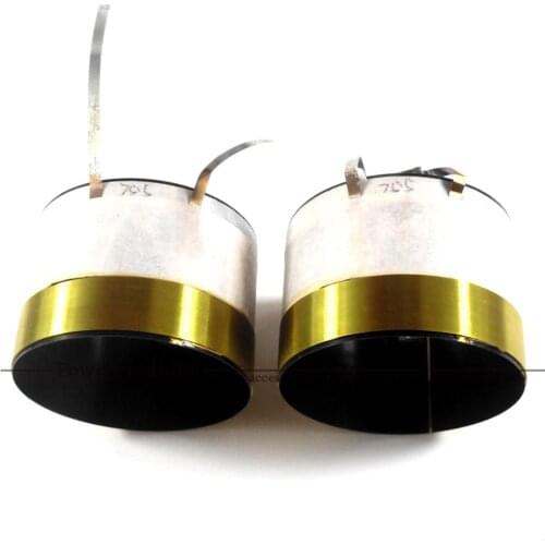 2Pcs High Quality 75.5mm Pure Aluminum wire voice coil 8 ohm