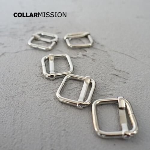 20pcs/lot Plated metal adjustable buckle DIY Dog collar accessories 15mm webbing straps Zinc Alloy diy parts high quality LXK15Y