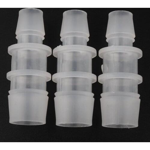 5pcs/lot 12.7-14.2mm PP Straight Reducing Connector Aquarium Tank Air Pump Aerator Fittings Garden Micro Irrigation Hose Joints