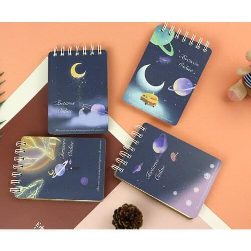 A6 cartoon small fresh middle and high school students gift pocket memorize words hand ledger turn coil book