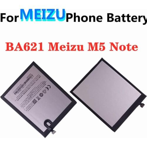 For Meizu Meilan M5 Note Note5 Note 5 M621N / M621Q / M621H Battery BA621 4000mAh High Capacity Phone Replacement Batteries