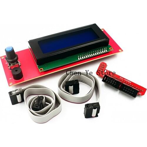 Free shipping2PCS Printer Parts LCD Display 3D Printer Smart Controller reprap smart controller Reprap Ramps 1.4 2004LCD Control