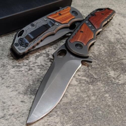 Damascus Knives High Quality 8CR13MOV Rescue Knife Wild Tactical Knives Good for Hunting Camping Survival Outdoor Everyday Carry