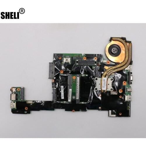 For Lenovo X230 X203I Laptop Motherboard CPU i5-3320M with fan FRU:04x4501