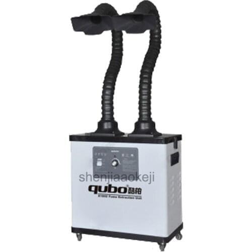 Fume Extractor Air Cleaner Filter Soldering Smoke Cleaner 220v/110v 200w 1pc Smoke and dust purifier two heads Smoke purifier