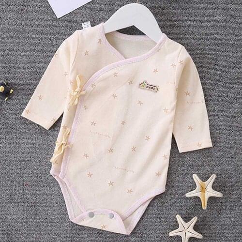 Halilo Baby Girl Romper Long Sleeve Striped Star Print Cotton Newborn Baby Clothes Unisex Spring Autumn Onesie Boy Girl Jumpsuit