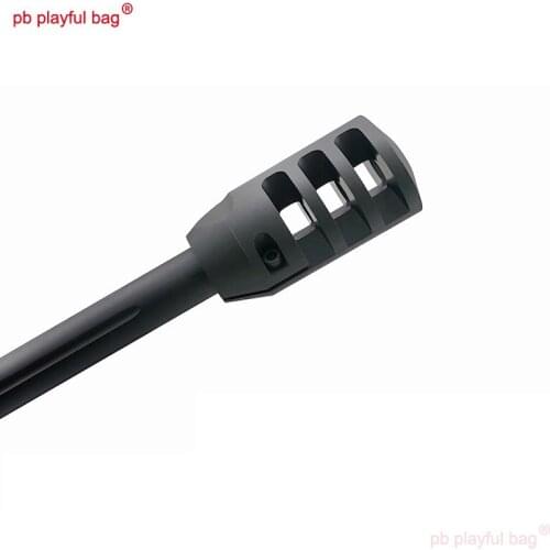 PB Playful bag Outdoor sports game gel ball gun AWM Russian large three chamber muzzle brake fire cap toy accessories MG14