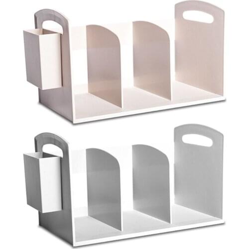 Bookend Book Support Stand Multifunction Book Folder Bookshelf with Pen Holder Desk Organizer Office Accessories
