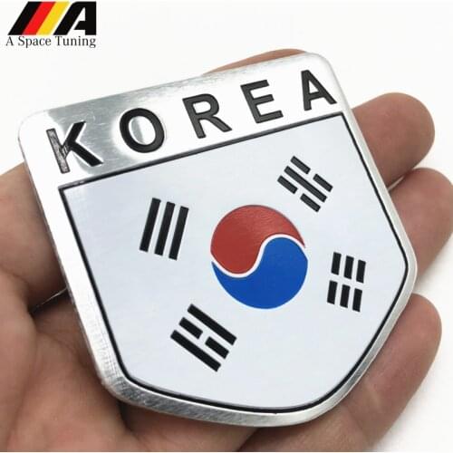 Korean Flag Korea KR Emblem Badge Car Styling Sticker Auto Motorcycle Decal Scratch Off Cover for Ipad Notebook Laptop Handy SUV