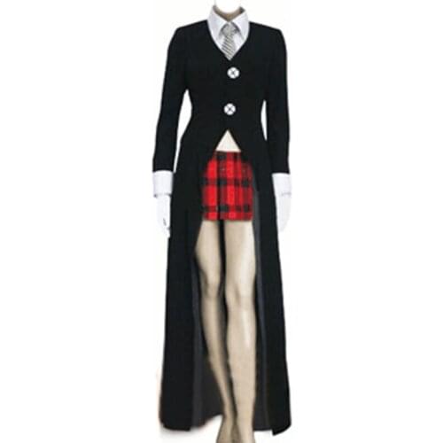 Soul Eater Maka Albarn Cosplay Costume full set shirt+vest+skirt+tie+coat