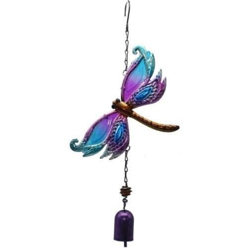 Creative Metal Glass Decor Wind Chimes Yard Garden Tubes Bells Windchime Wall Hanging Home Decor Decoration wind chimes QINGT