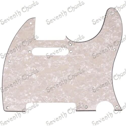 Cream-White Pearl 3 Ply Pickguard Scratch Plate For Electric Guitar made of Celluloid PVC guitar accessories