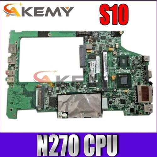 Akemy For Lenovo Ideapad S10 Laptop Motherboard 31FL1MB00P0 DAFL1BMB6C0 Main Board 945GSE DDR2 N270 CPU