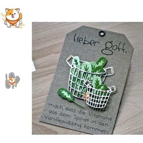 Spinach Leaves Metal Cutting Dies Mold Knife Scrapbooking Stencil DIY Embossing Craft Die Cuts Card Making New Dies For 2020