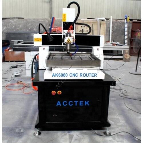 Steel furniture making machinery mini cnc carving router AKM4040 6060 steel plates engraving machine