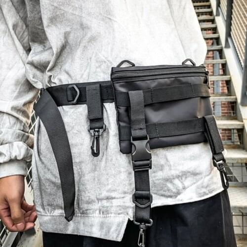 Men Waist Bag Outdoor Running Shoulder bag Waterproof Mobile Phone Money pack Function Crossbody Messenger Bag male Belt Unisex