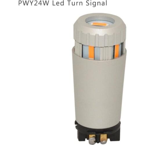 PW24W LED Amber Yellow Error Free PWY24W LED Bulbs For Audi A3 A4 A5 Q3 VW MK7 Golf CC Ford Fusion Front Turn Signal Lights