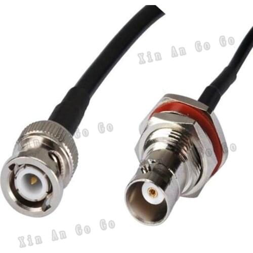 RF Coaxial cable BNC to BNC connrctor BNC male to BNC female RG58 pigtail cable 50cm or other fast ship