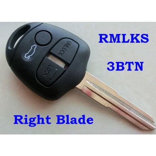 RMLKS 2 3 buttons remote key case fit for Mitsubishi Lancer EX Evolution Grandis Outlander blank key shell replacement fob cover