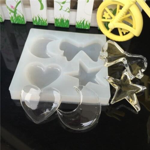 Silica Gel Mould Moon Butterfly Tie Mobile Shell Decoration silicone cake mold fondant cutter chocolate candy molds