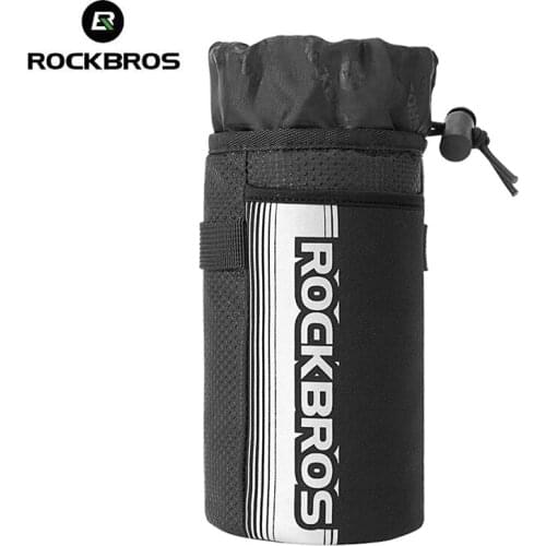ROCKBROS Bicycle Bag Cycling Ultra-light Front Pocket Handlebar Rod Package Pot Reflective Strap Bag Removable Bike Accessories