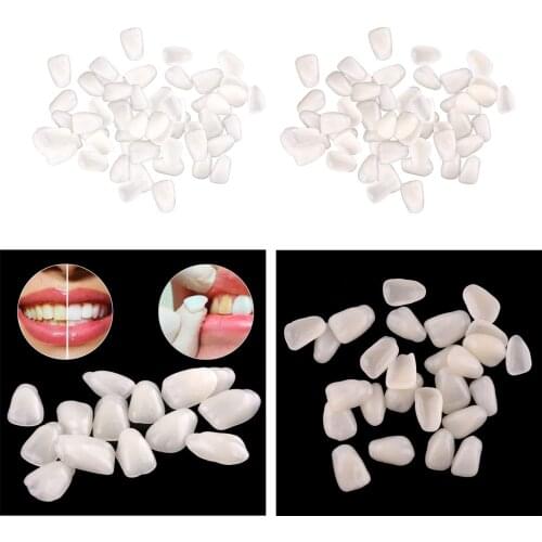 Temporary Crown Ultra Thin Resin Whitening Teeth Anterior Tooth Veneers Denture Tooth Shade Smiling