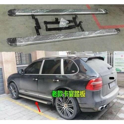 High Quality Pedal Running Board Side Step Bar Door Fixed Nerf For Porsche Cayenne 2003 2004 2005 2006 2007 2008 2009 2010