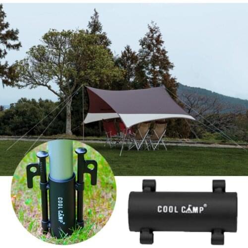 Iron Canopy Pole Holder Awning Tarp Tent Building Rod Support Stand Holder