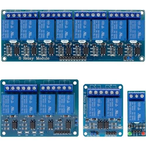1 2 4 8 channel 5V relay module with optocoupler. Relay Output 1 2 4 8 way relay module In stock For ARDUINO