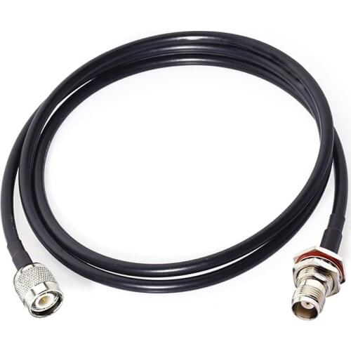 TNC RF Connector TNC Male Plug to Female Jack LMR200 Extension Cable Electrical Wire Coaxial Terminal Adapter 1/2/5/10/15/20M