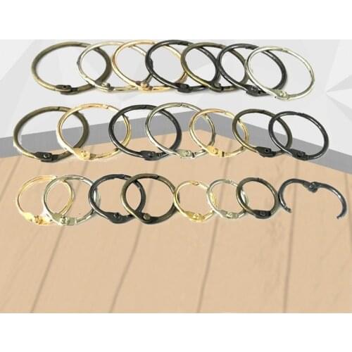 10 Pieces/Batch Of 15 MM Inner Diameter Metal Spring Door O Ring Opening Key Ring For Leather Bag With Chain Buckle Accessories