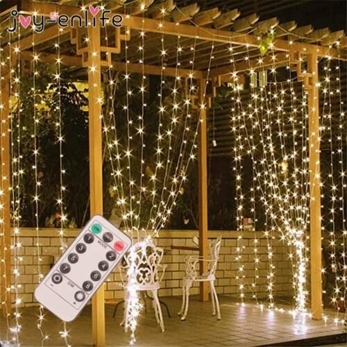 3M LED Curtain String Light Remote Control USB Fairy light New Year Garland Curtain Lamp Christmas Decoration For Home Bedroom