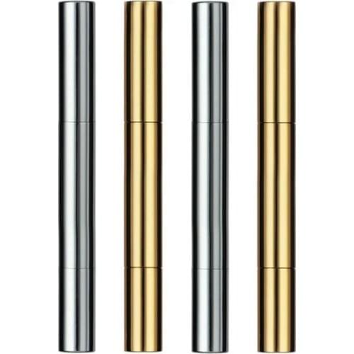 3ml Aluminum Lipstick Tube Colorful Liquid Dispenser Golden/Sliver Lip Balm Bottles Empty Cream Container Lip Gloss Tube 50pcs