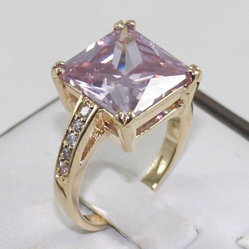 6 colour ! good!Blue/Red/puple/Gray/yellow /Green Cz crystal women' ring 13X13MM