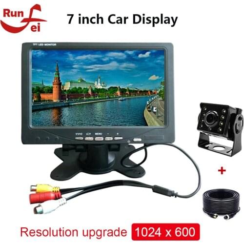 7 inch Car Display AV Car Monitor Portable Display support PAL / NTSC Video Input With Car Camera Driving recorder Car player