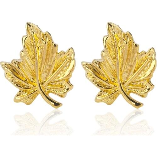 Promotion! Men Cufflinks Fashion wholesale&retail top copper Golden maple Design Cuff links High quality mens jewelry gift